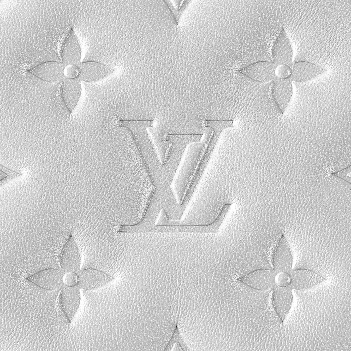 Coussin PM Silver – in addition to the chain, a wide removable textile strap allows shoulder – LUX VERSE Luxury Designer Fashion Outlet