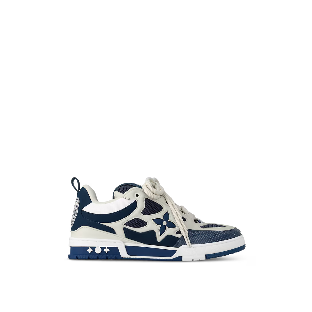 Skate Leather Sneaker – this model is notable for its padded collar, technical double laces and bicolor – LUX VERSE Luxury Designer Fashion Outlet
