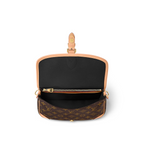Diane – monogram coated canvas Aged natural cowhide leather trim Textile lining (Black) – LUX VERSE Luxury Designer Fashion Outlet