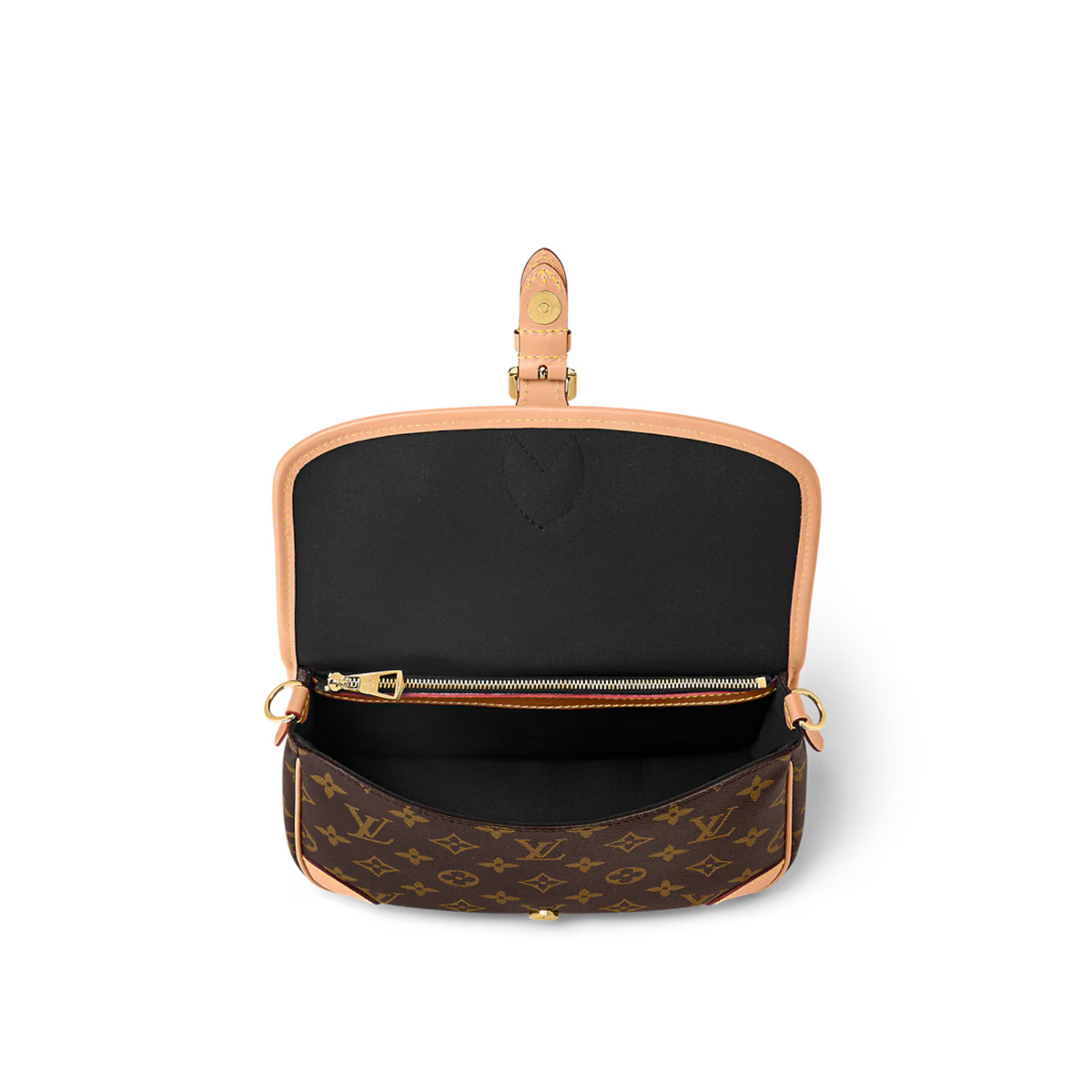 Diane – monogram coated canvas Aged natural cowhide leather trim Textile lining (Black) – LUX VERSE Luxury Designer Fashion Outlet