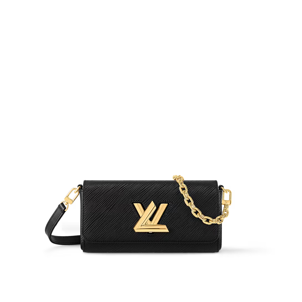 Twist West Pochette – the Twist West Pochette in grained Epi leather is a chic way to carry essentials for – LUX VERSE Luxury Designer Fashion Outlet