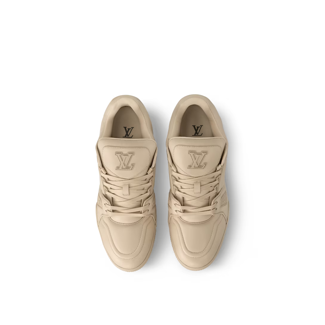 Louis Vuitton Trainer Rubber Leather sneaker – crafted from supple white calf leather, this version of the Trainer sneaker is part – LUX VERSE Luxury Designer Fashion Outlet