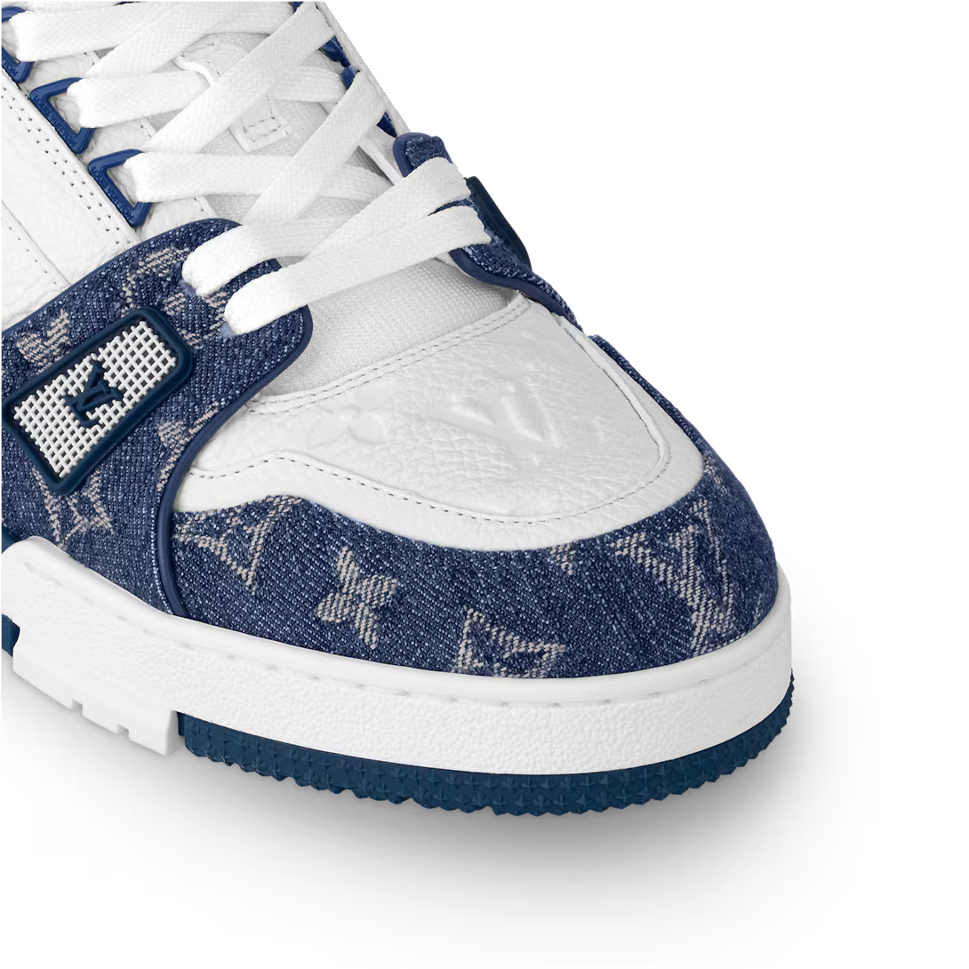 Trainer Denim Sneaker – the contrasting colors and materials highlight the elaborate construction of this – LUX VERSE Luxury Designer Fashion Outlet
