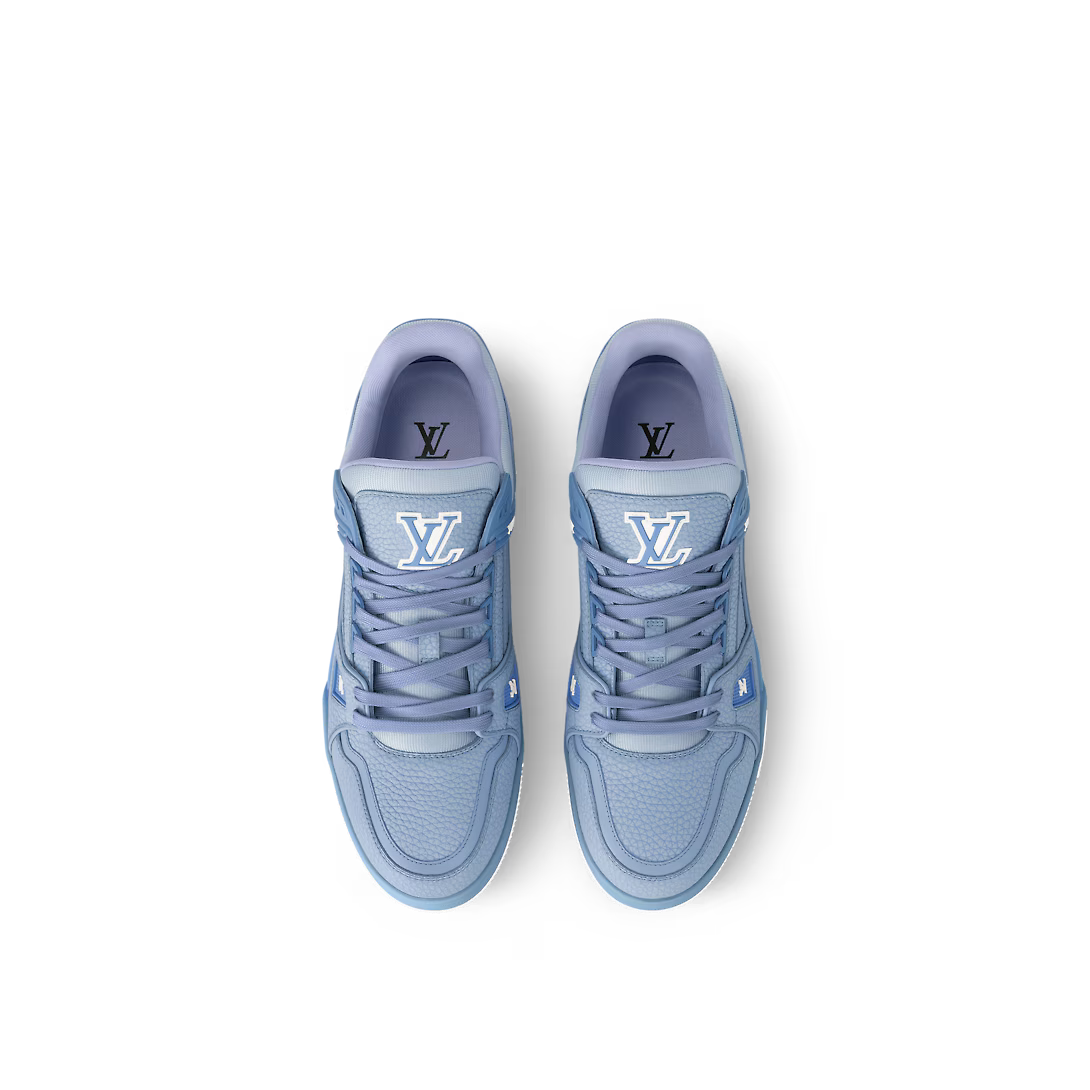 Trainer Leather Sneaker – this colorful interpretation of the Trainer sneaker comes in grained calf leather – LUX VERSE Luxury Designer Fashion Outlet