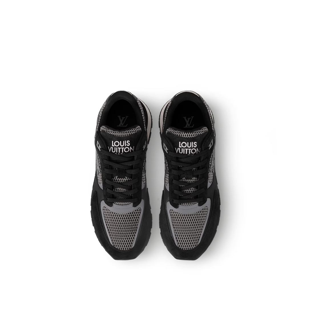 Run Away Denim Sneaker – the Initials with a comet-like trail are embroidered on the side, and the signature – LUX VERSE Luxury Designer Fashion Outlet