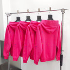 Pinker Baumwoll-Pullover mit Grafik – Herren