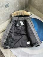 Black and White Parka - Men's