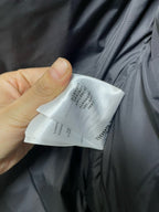 Schwarzer Nylon-Daunenparka – Herren