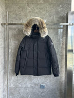 Black and White Parka - Men's