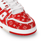 Louis Vuitton Trainer Iconic Style Sneaker – this seasonal version of the Trainer sneaker comes in Monogram textile, a key theme – LUX VERSE Luxury Designer Fashion Outlet