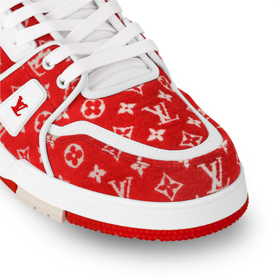 Louis Vuitton Trainer Iconic Style Sneaker – this seasonal version of the Trainer sneaker comes in Monogram textile, a key theme – LUX VERSE Luxury Designer Fashion Outlet
