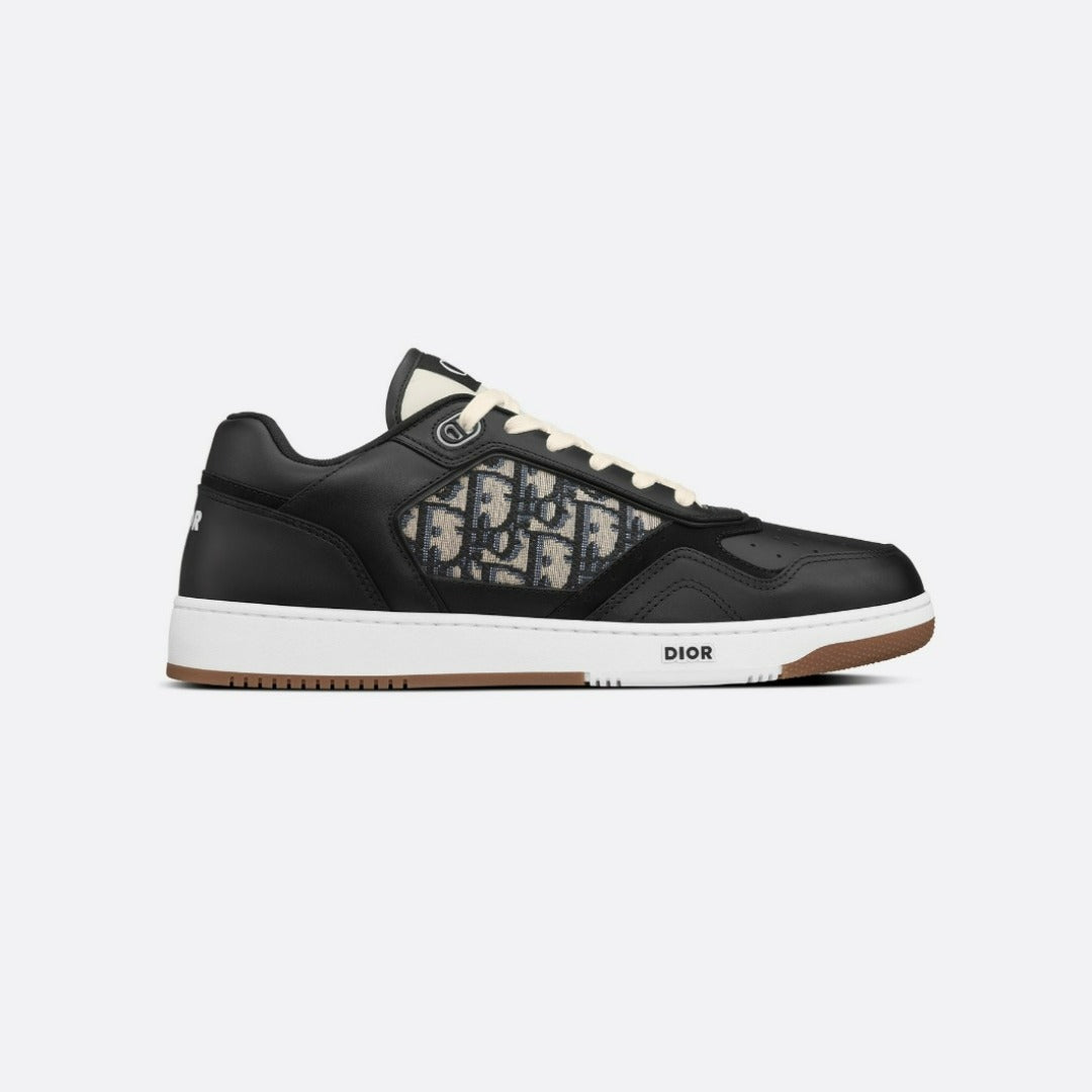 Low-Top Sneaker Black with Beige and Black Jacquard – the B27 low-top sneaker is already a House essential – LUX VERSE Luxury Designer Fashion Outlet