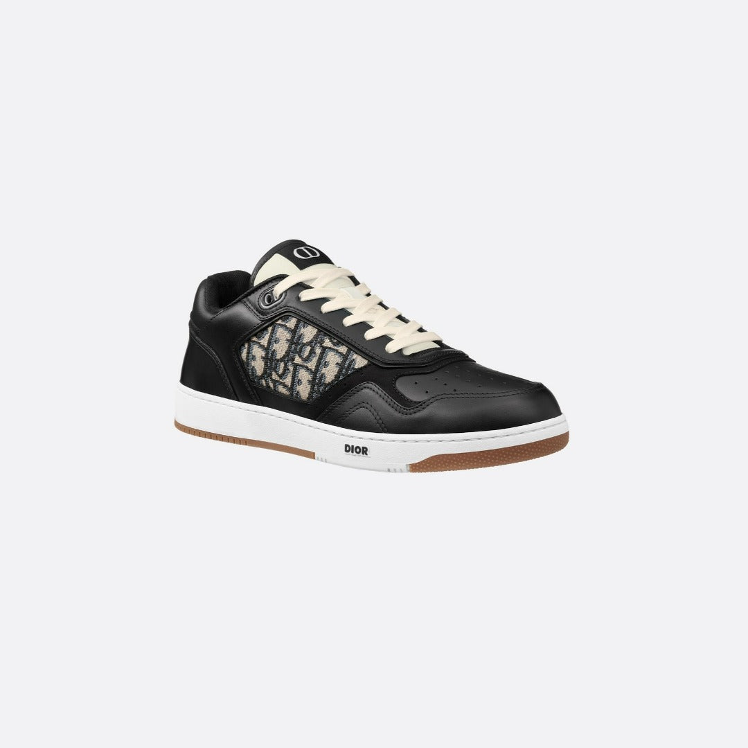 Low-Top Sneaker Black with Beige and Black Jacquard – the sneaker is enhanced with CD Icon eyelets as well as numerous hallmark details on – LUX VERSE Luxury Designer Fashion Outlet