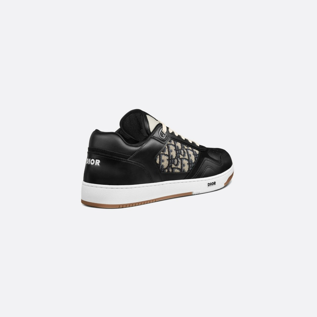 Low-Top Sneaker Black with Beige and Black Jacquard – the B27 low-top sneaker is already a House essential – LUX VERSE Luxury Designer Fashion Outlet