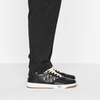 Low-Top Sneaker Black with Beige and Black Jacquard – the sneaker is enhanced with CD Icon eyelets as well as numerous hallmark details on – LUX VERSE Luxury Designer Fashion Outlet