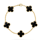 Vintage Alhambra Bracelet, 5 motifs. – sTONE Mother-of-pearl: 5 stones As each stone is unique, its color and – LUX VERSE Luxury Designer Fashion Outlet