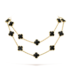 Clover 20 Motifs Onyx Necklace – LUX VERSE Luxury Designer Fashion Outlet