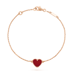 Heart Carnelian Rose Gold Bracelet – LUX VERSE Luxury Designer Fashion Outlet