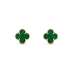 Clover Medium 1 Motifs Malachite  Earrings – LUX VERSE Luxury Designer Fashion Outlet