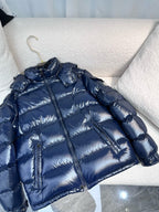 Blaue Pufferjacke – Herren