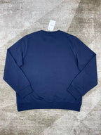 Marineblaues Baumwoll-Sweatshirt mit Arch-Grafik – Herren