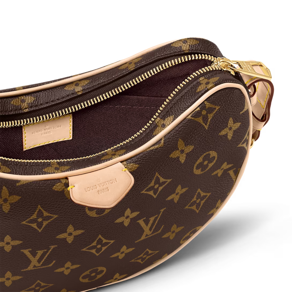 Croissant MM – the Croissant MM handbag is made from Monogram coated canvas with natural – LUX VERSE Luxury Designer Fashion Outlet