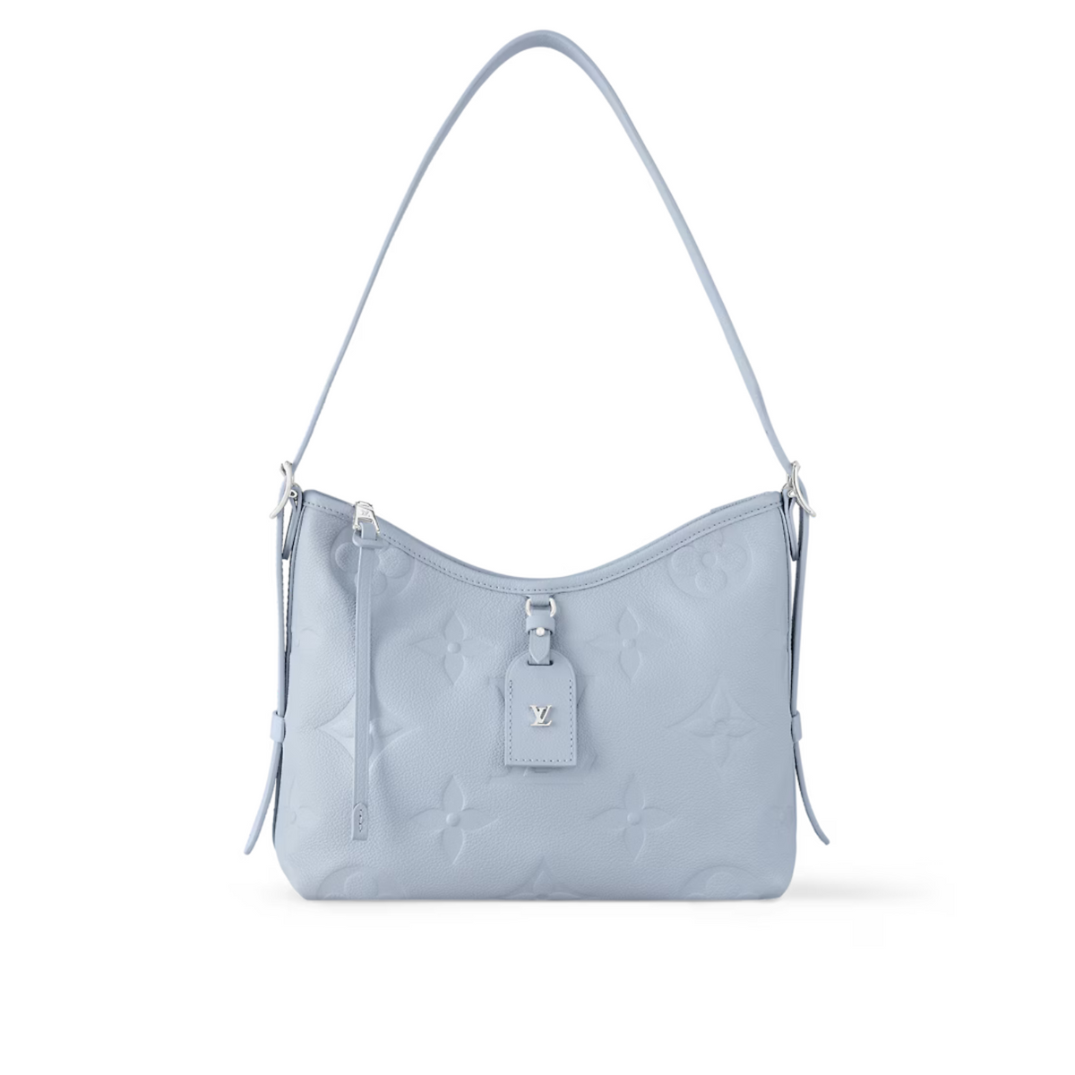 CarryAll PM Blue Washed – the CarryAll PM is made from Monogram Empreinte grained leather, with the Monogram – LUX VERSE Luxury Designer Fashion Outlet