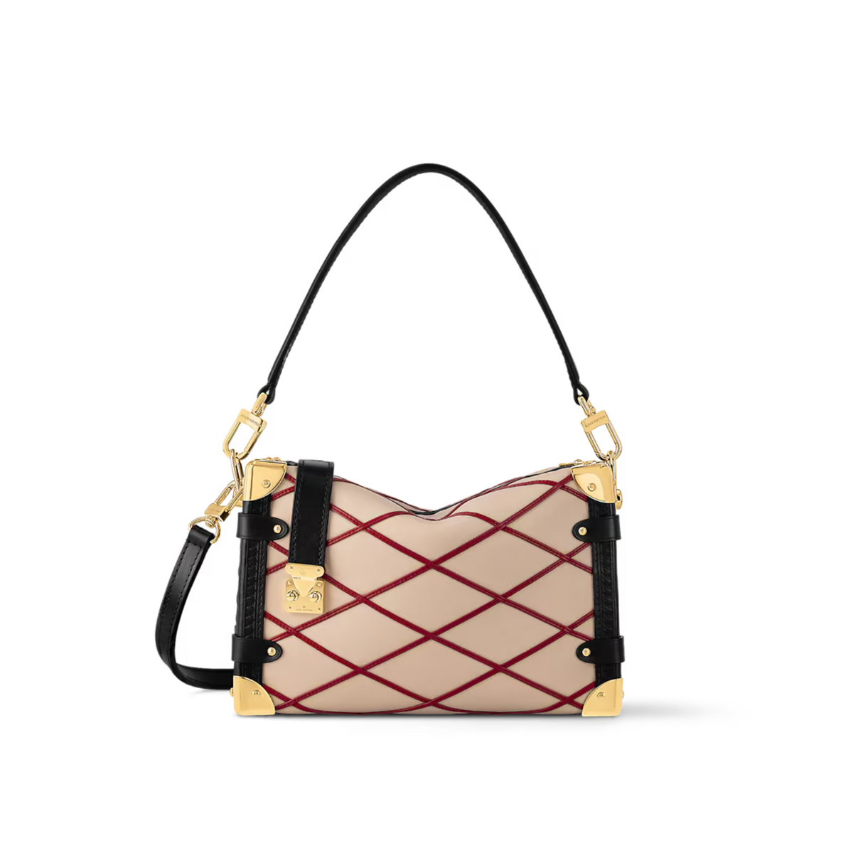 Side Trunk Carrier PM – the Maison’s signature Malletage pattern adorns this edition of the Side Trunk MM – LUX VERSE Luxury Designer Fashion Outlet