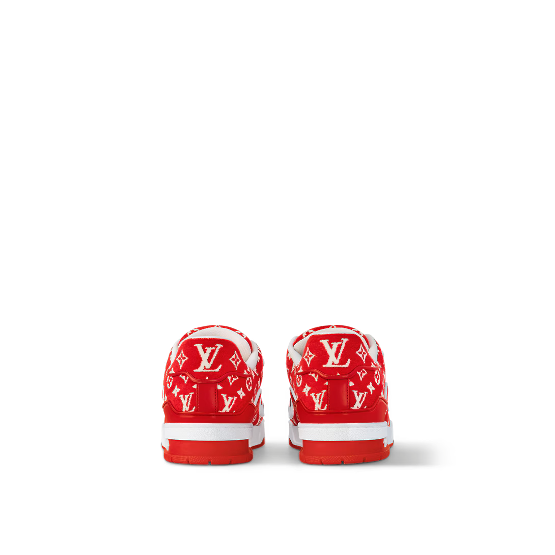 Louis Vuitton Trainer Iconic Style Sneaker – designed by Artistic Director Virgil Abloh, this iconic style was inspired by – LUX VERSE Luxury Designer Fashion Outlet