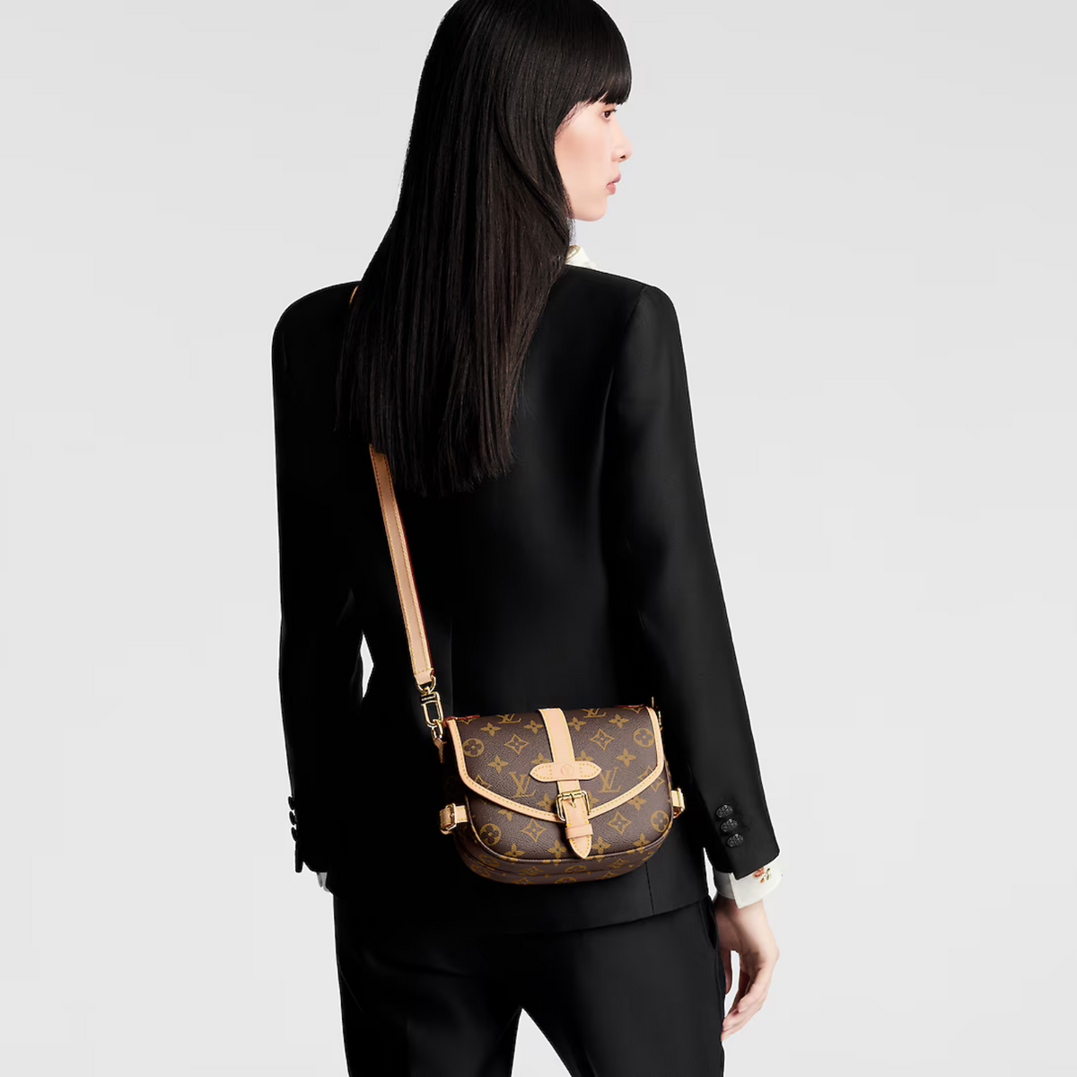 Saumur BB – the Saumur BB handbag in Monogram canvas reimagines a beloved archival design – LUX VERSE Luxury Designer Fashion Outlet