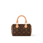 Nano Speedy Monogram Canvas – in addition to its two handles, it has a removable, adjustable shoulder strap for – LUX VERSE Luxury Designer Fashion Outlet