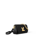 Twist West Pochette – its flap is secured with the collection's signature Twist lock – LUX VERSE Luxury Designer Fashion Outlet
