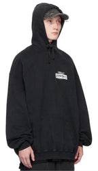 Washed Hoodie mit aufgesticktem Logo – Herren
