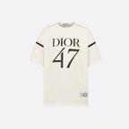 Oversized T-Shirt – new for Spring 2024, the T-shirt showcases the1947 signature print, a celebration – LUX VERSE Luxury Designer Fashion Outlet