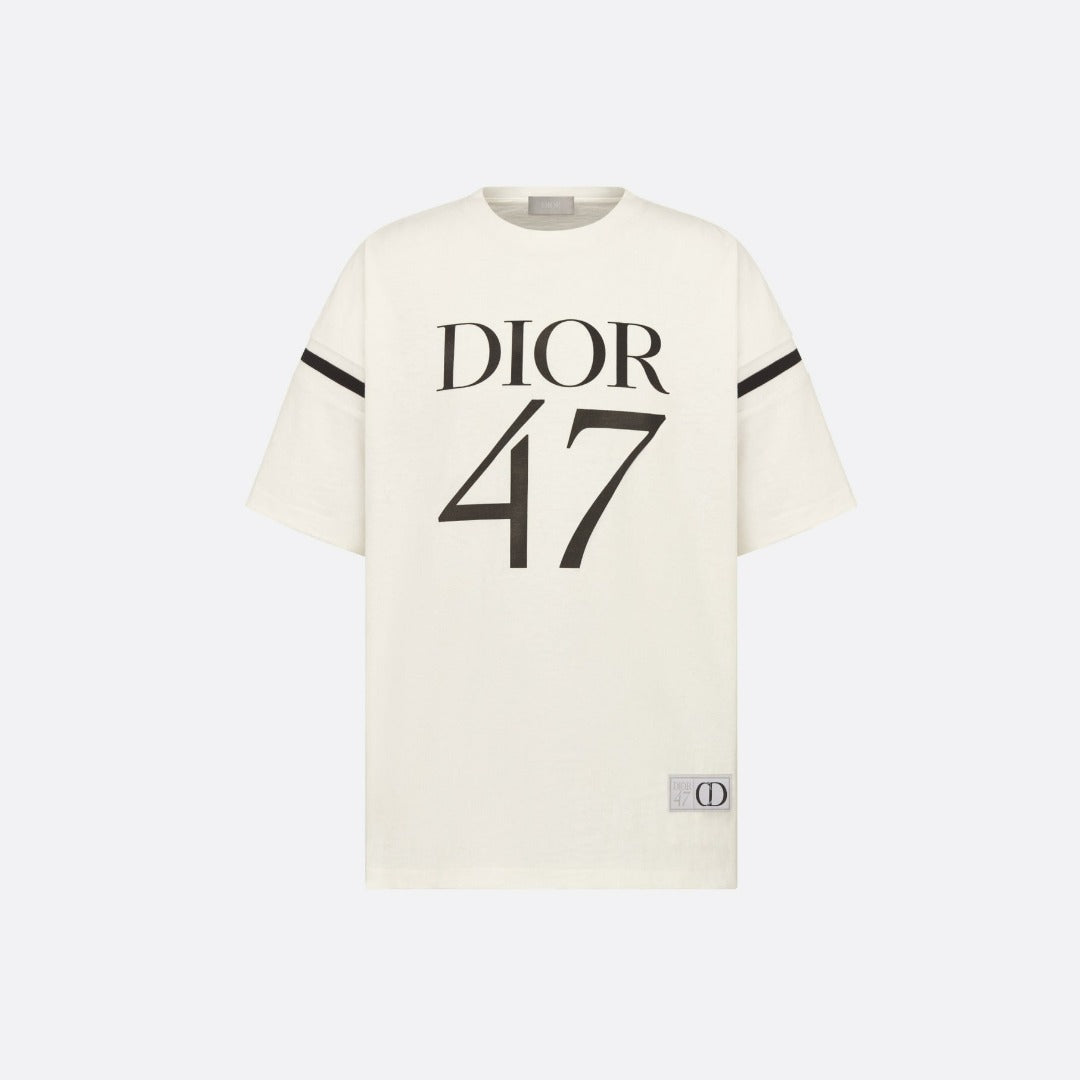 Oversized T-Shirt – new for Spring 2024, the T-shirt showcases the1947 signature print, a celebration – LUX VERSE Luxury Designer Fashion Outlet