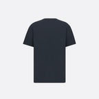 Relaxed-Fit T-Shirt Navy Blue Cotton Jersey – the T-shirt will complete casual looks when worn with jeans – LUX VERSE Luxury Designer Fashion Outlet