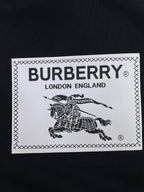 Black Cotton Logo Pullover - Men's