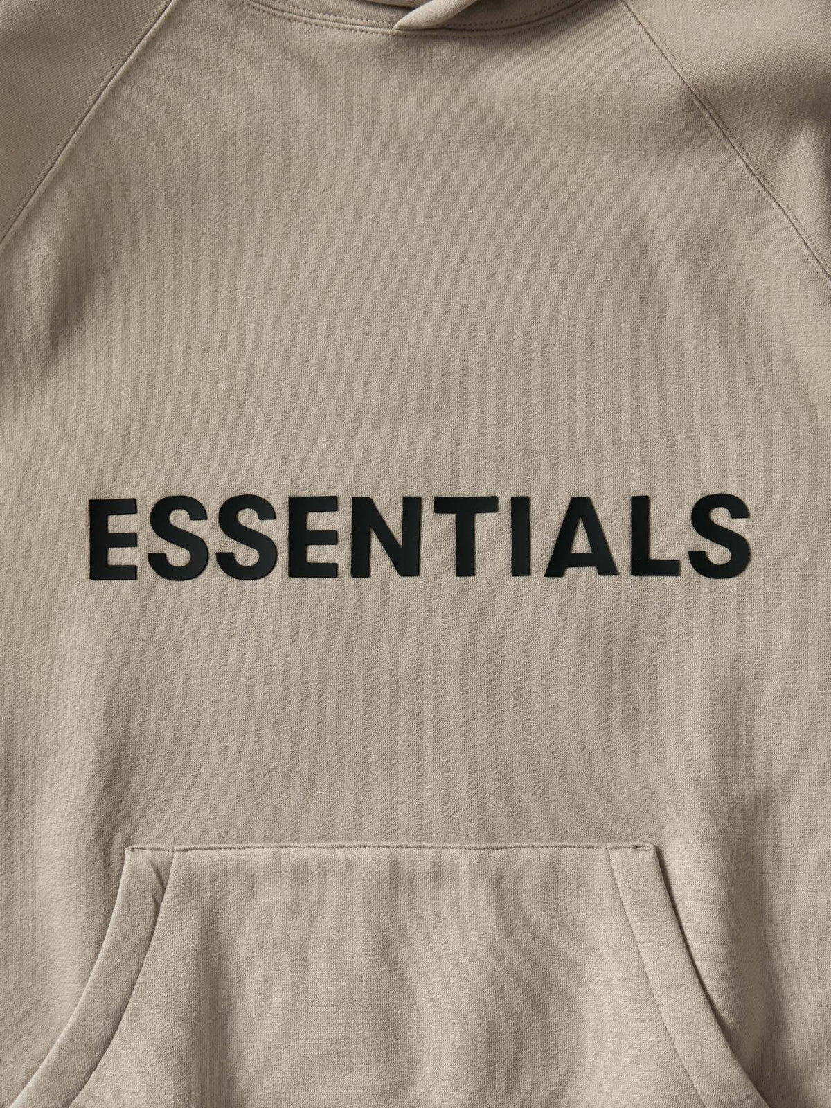 Beiger Baumwoll-Logo-Pullover – Herren
