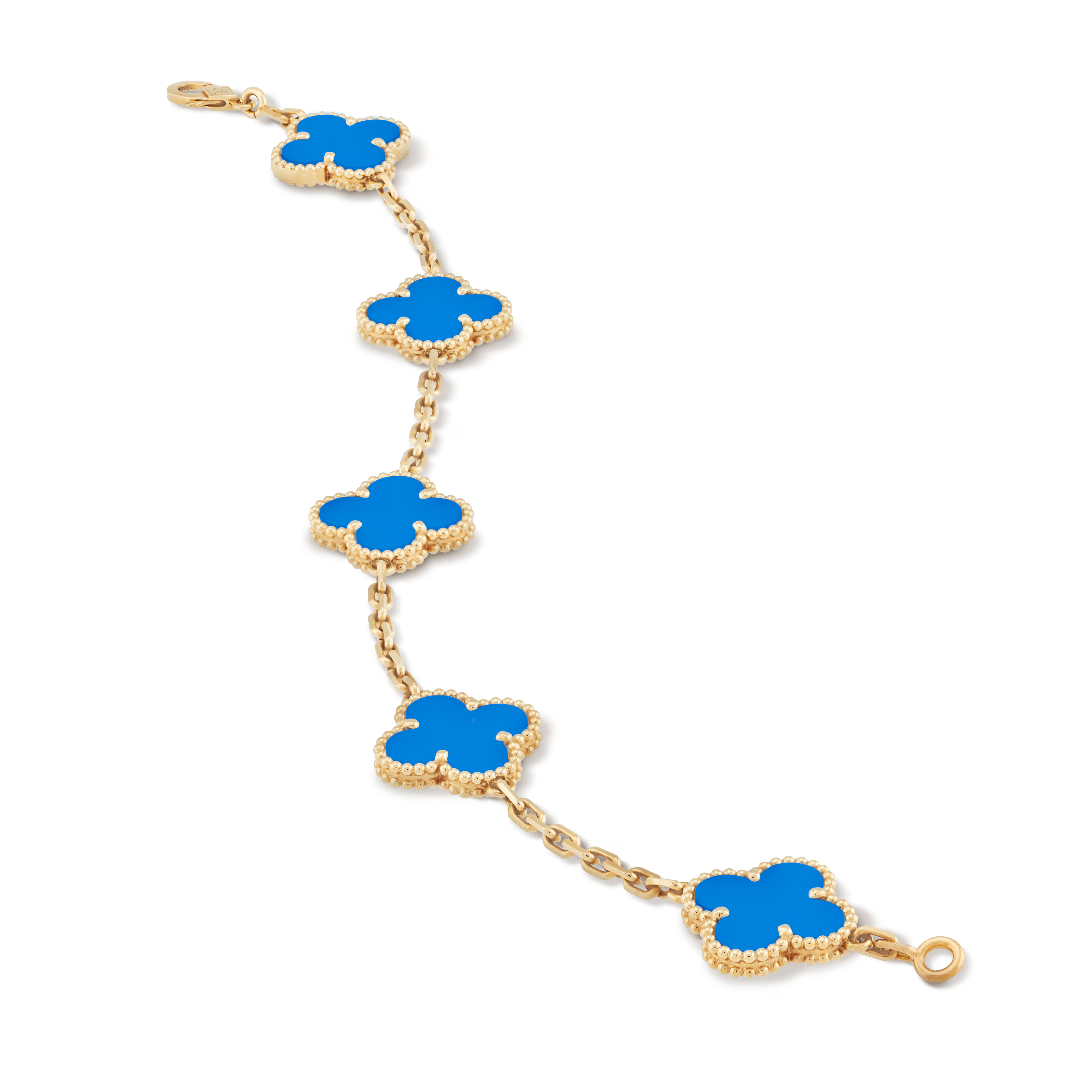 Vintage Alhambra Bracelet, 5 motifs. – color and features may vary from one creation to another – LUX VERSE Luxury Designer Fashion Outlet