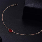 Heart Carnelian Rose Gold Bracelet – LUX VERSE Luxury Designer Fashion Outlet