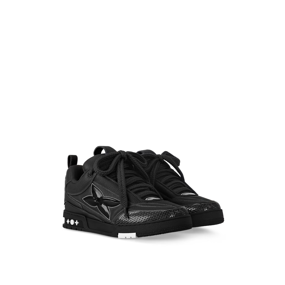 Skate Sneaker Calf Leather – inspired by Nineties'skate shoes, this design is characterized by its padded collar – LUX VERSE Luxury Designer Fashion Outlet