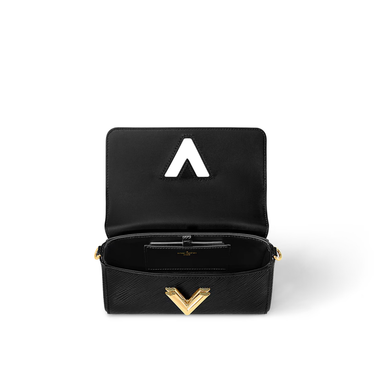 Twist West Pochette – its flap is secured with the collection's signature Twist lock – LUX VERSE Luxury Designer Fashion Outlet