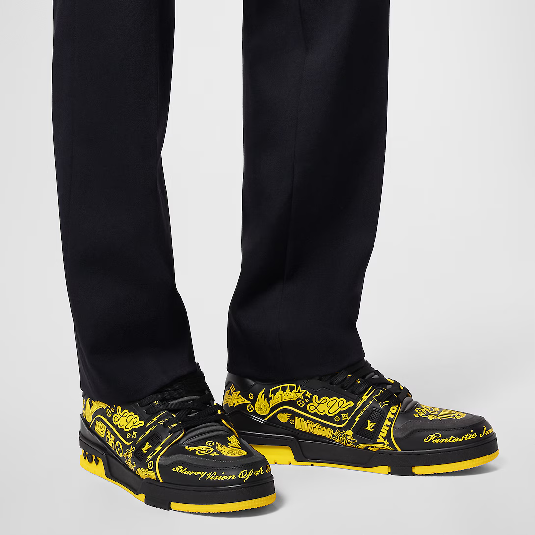 Trainer Smooth Printed Sneaker – the back of the sneaker displays the #54 logo, referring to 1854 – LUX VERSE Luxury Designer Fashion Outlet
