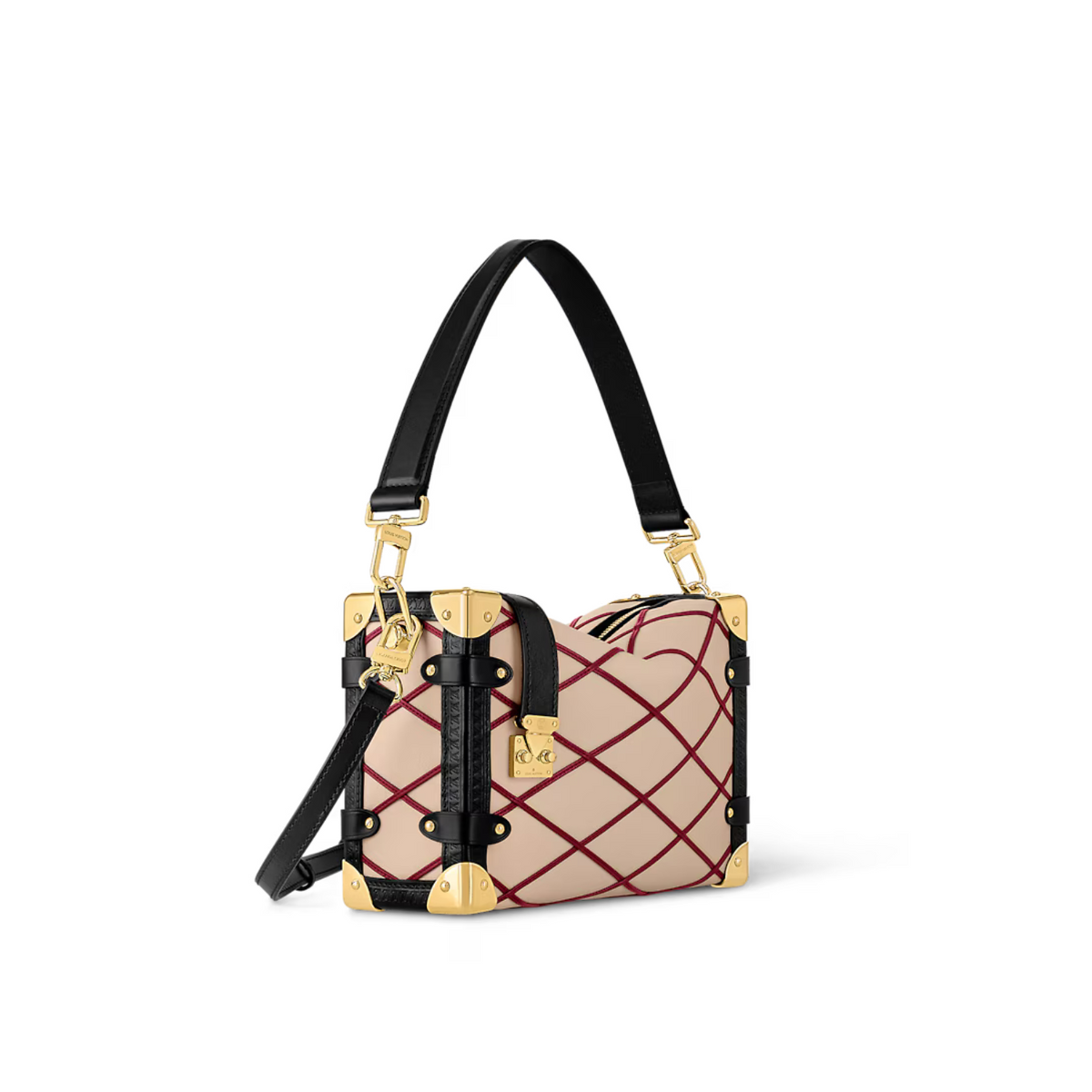 Side Trunk Carrier PM – the top handle and shoulder strap of this chic city bag are both adjustable – LUX VERSE Luxury Designer Fashion Outlet