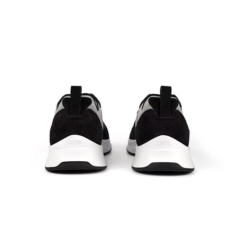 Black Mesh Colourblock Runner - Men's