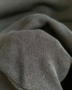 Black Cotton Script Logo Pullover - Men's