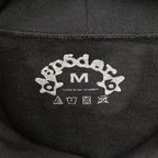 Black Cotton Web Graphic Pullover - Men's