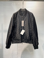 Schwarzer Stepp-Bomber aus Nylon – Herren