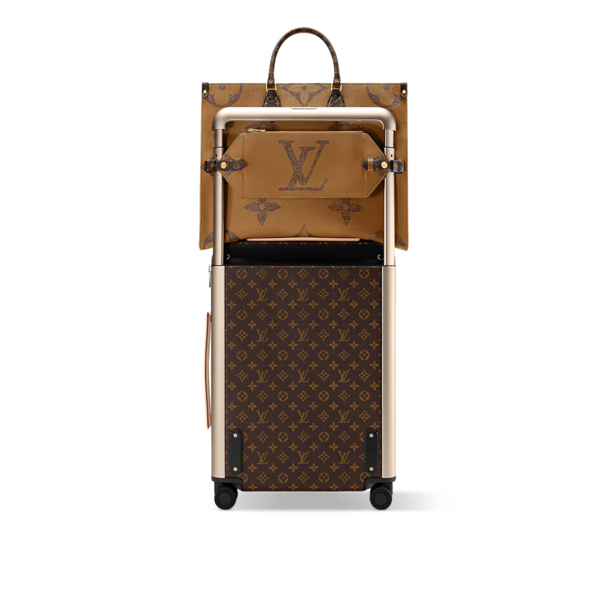 OnTheGo Voyage – 33 x 18.5 x 43 cm(Height x Width x Length) Monogram and Monogram Reverse coated – LUX VERSE Luxury Designer Fashion Outlet