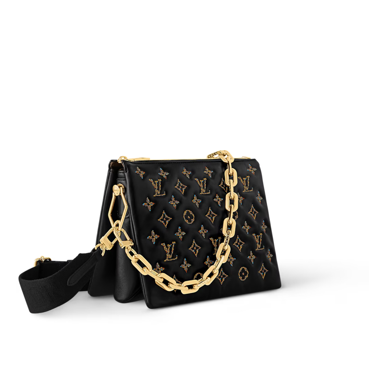 Coussin PM Elegant Bag – it is crafted from puffy lambskin embossed with the House’s signature Monogram – LUX VERSE Luxury Designer Fashion Outlet